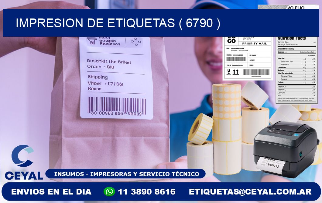 IMPRESION DE ETIQUETAS ( 6790 )