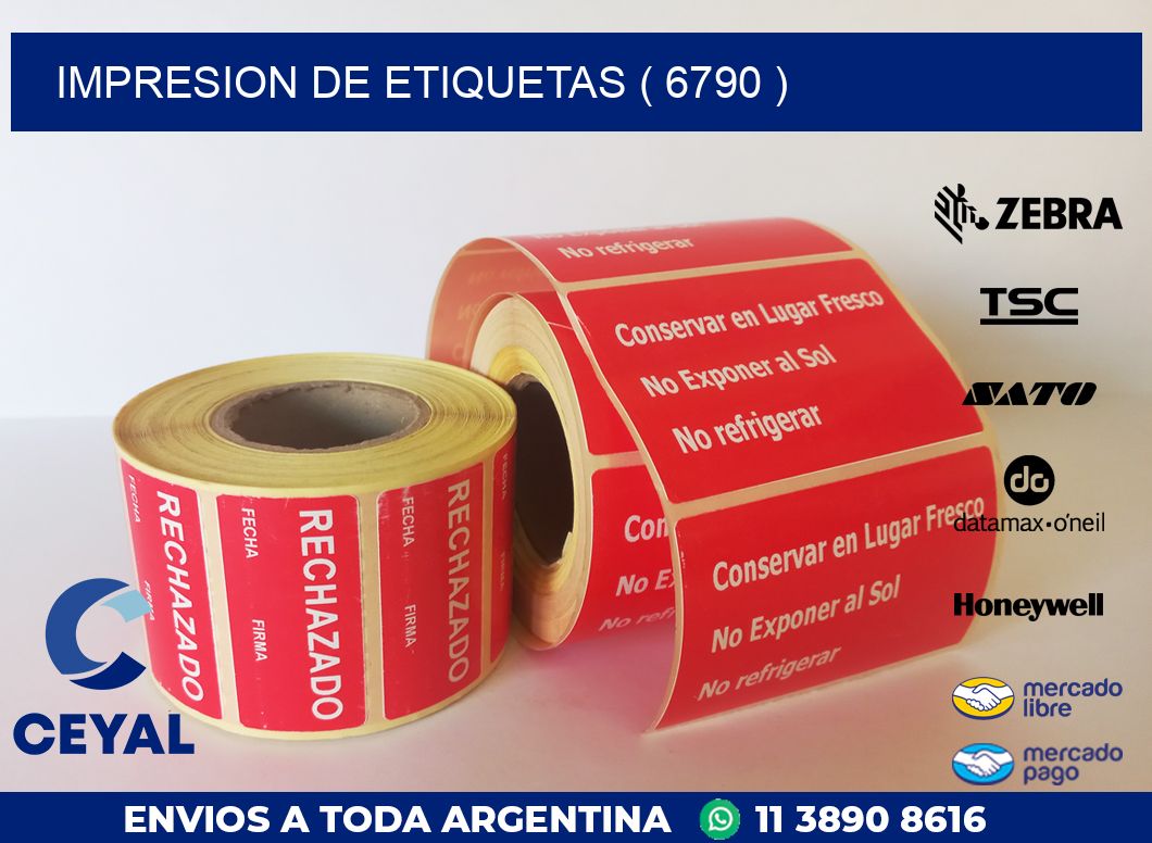 IMPRESION DE ETIQUETAS ( 6790 )