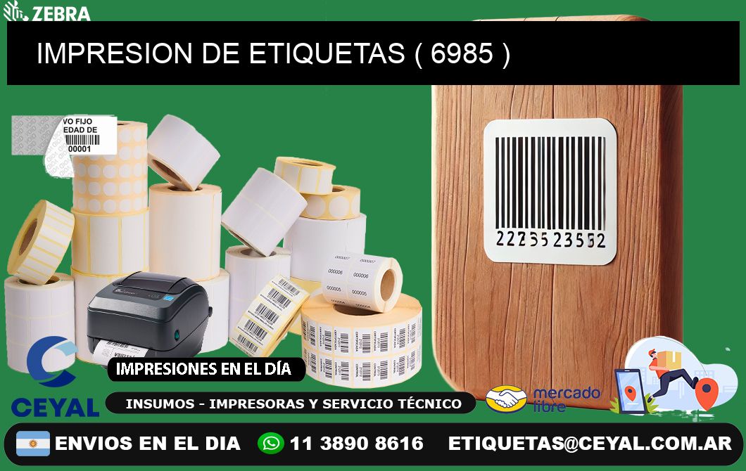 IMPRESION DE ETIQUETAS ( 6985 )