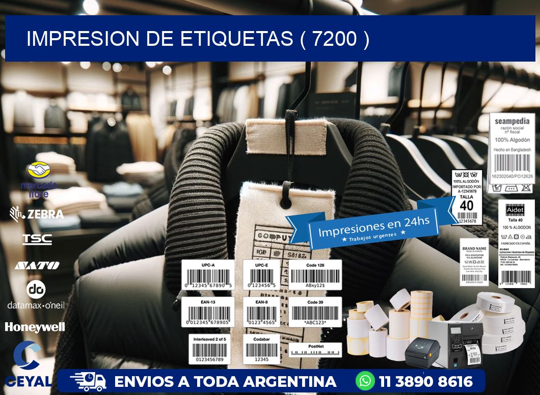 IMPRESION DE ETIQUETAS ( 7200 )