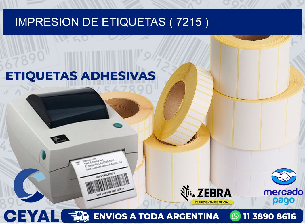 IMPRESION DE ETIQUETAS ( 7215 )
