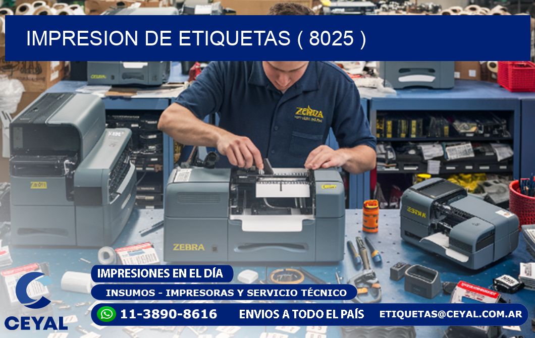 IMPRESION DE ETIQUETAS ( 8025 )