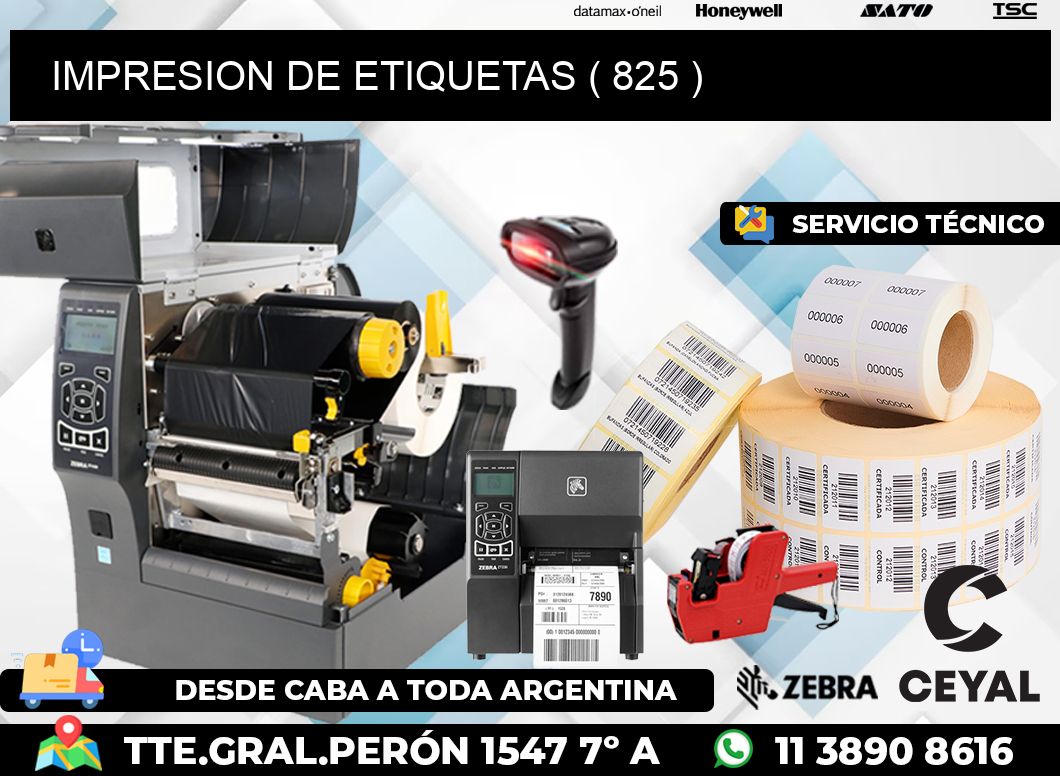 IMPRESION DE ETIQUETAS ( 825 )
