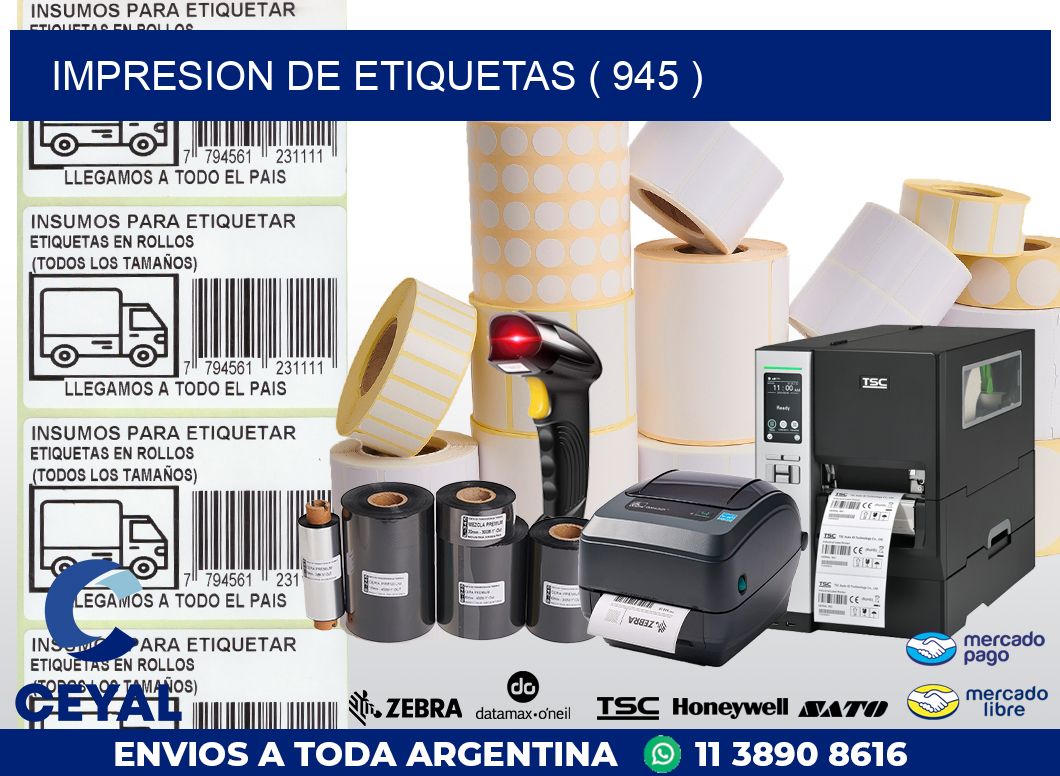 IMPRESION DE ETIQUETAS ( 945 )