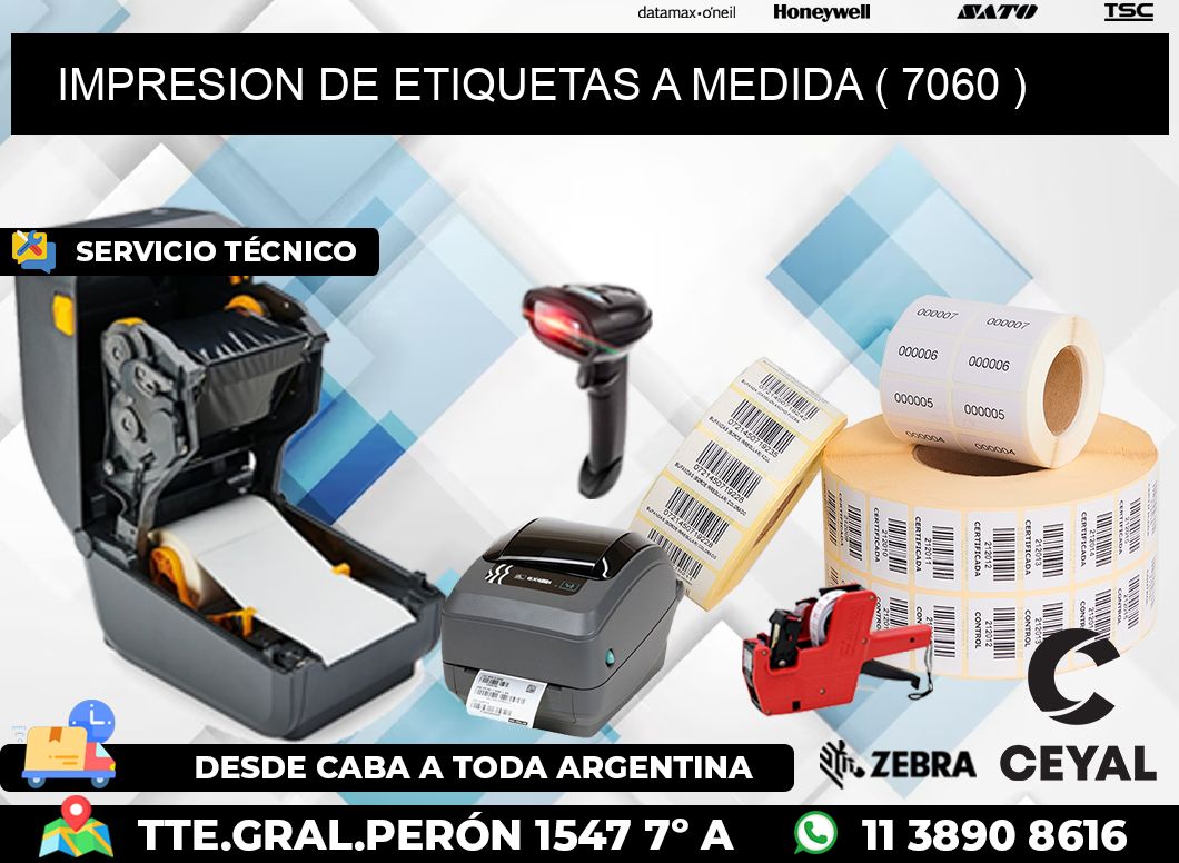 IMPRESION DE ETIQUETAS A MEDIDA ( 7060 )