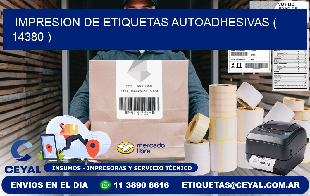 IMPRESION DE ETIQUETAS AUTOADHESIVAS ( 14380 )