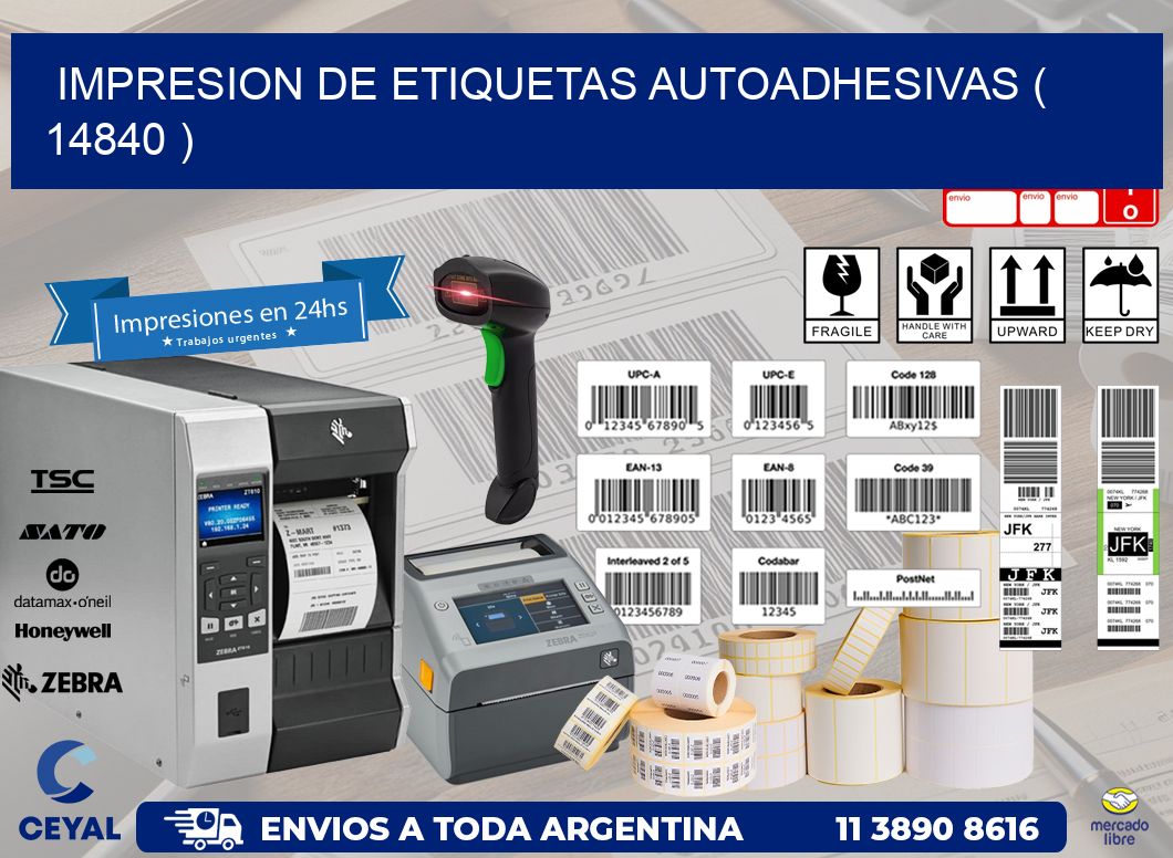 IMPRESION DE ETIQUETAS AUTOADHESIVAS ( 14840 )