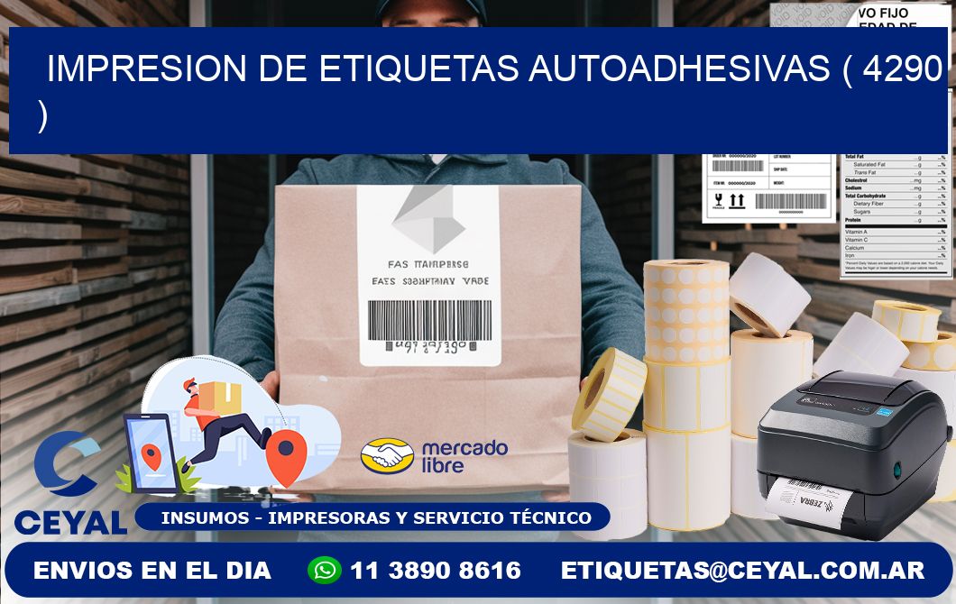 IMPRESION DE ETIQUETAS AUTOADHESIVAS ( 4290 )