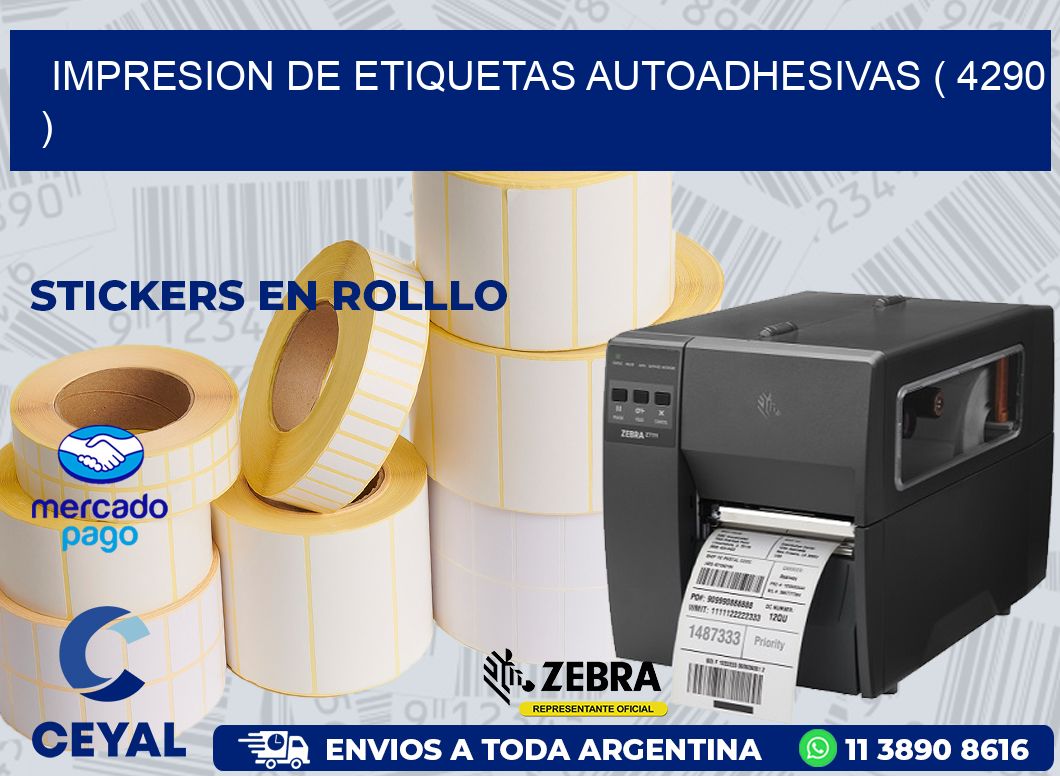 IMPRESION DE ETIQUETAS AUTOADHESIVAS ( 4290 )