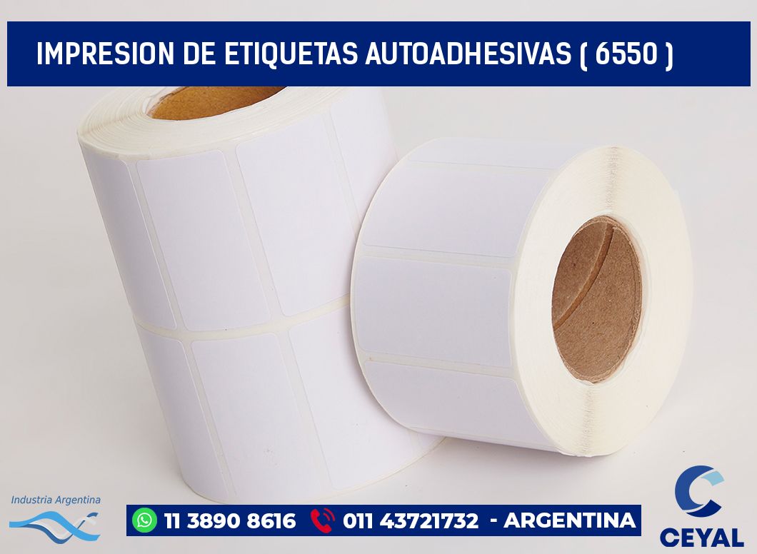 IMPRESION DE ETIQUETAS AUTOADHESIVAS ( 6550 )