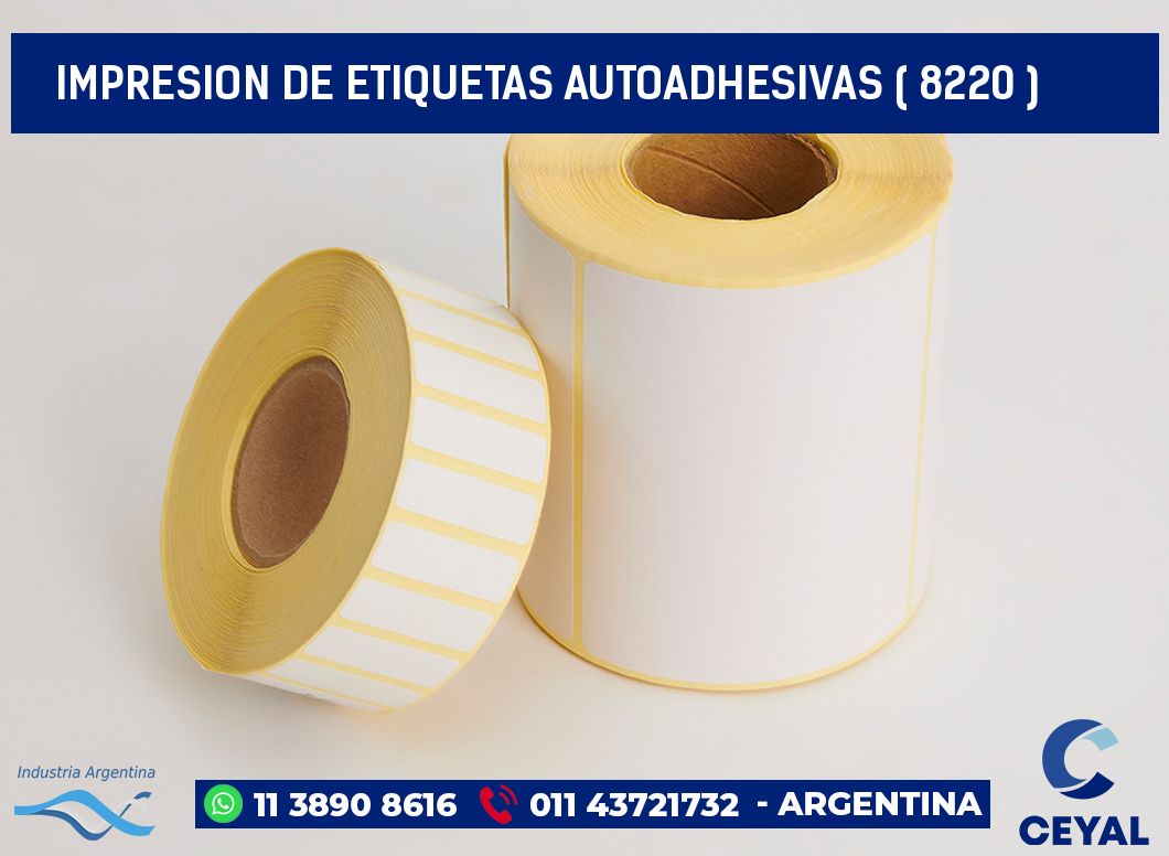 IMPRESION DE ETIQUETAS AUTOADHESIVAS ( 8220 )