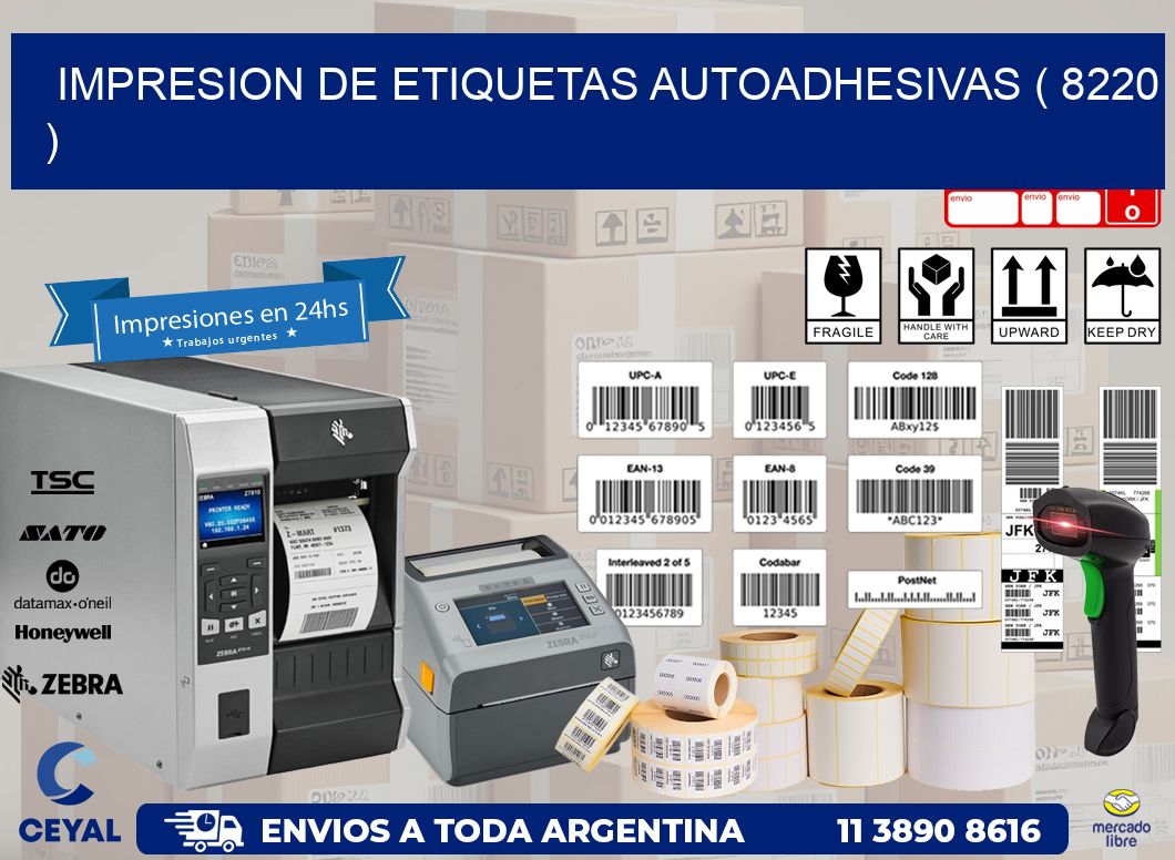 IMPRESION DE ETIQUETAS AUTOADHESIVAS ( 8220 )