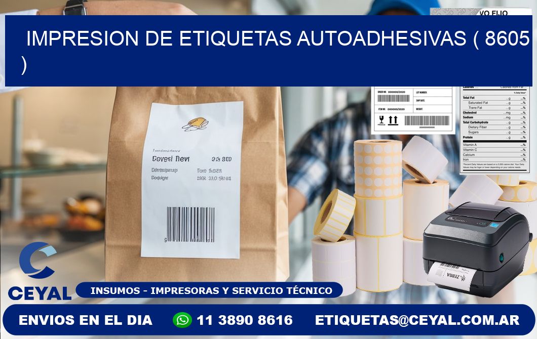 IMPRESION DE ETIQUETAS AUTOADHESIVAS ( 8605 )