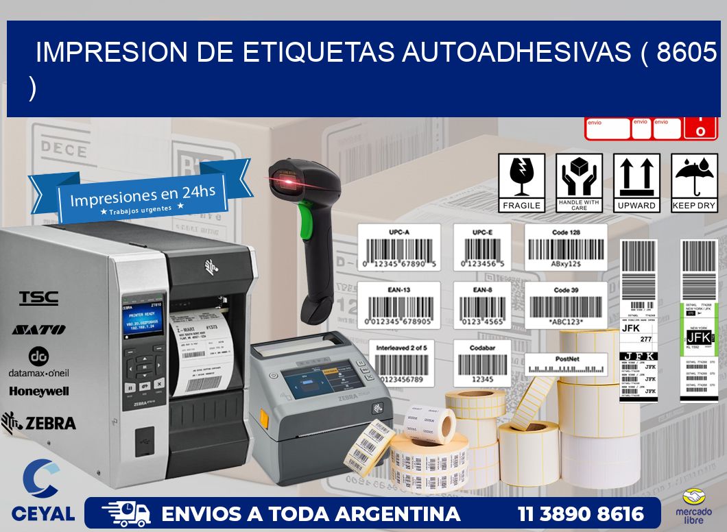 IMPRESION DE ETIQUETAS AUTOADHESIVAS ( 8605 )