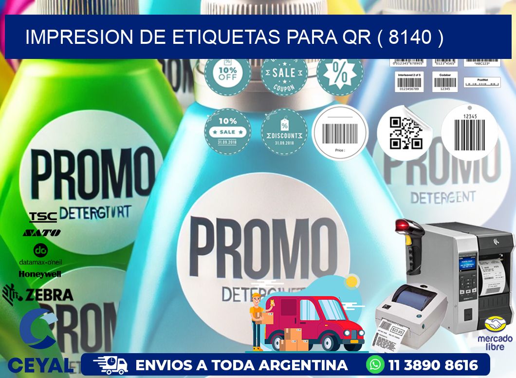 IMPRESION DE ETIQUETAS PARA QR ( 8140 )