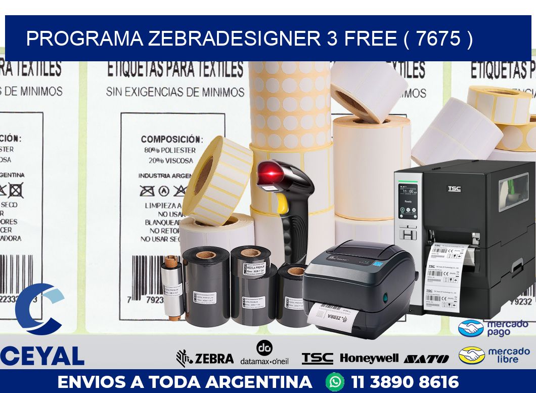 PROGRAMA ZEBRADESIGNER 3 FREE ( 7675 )
