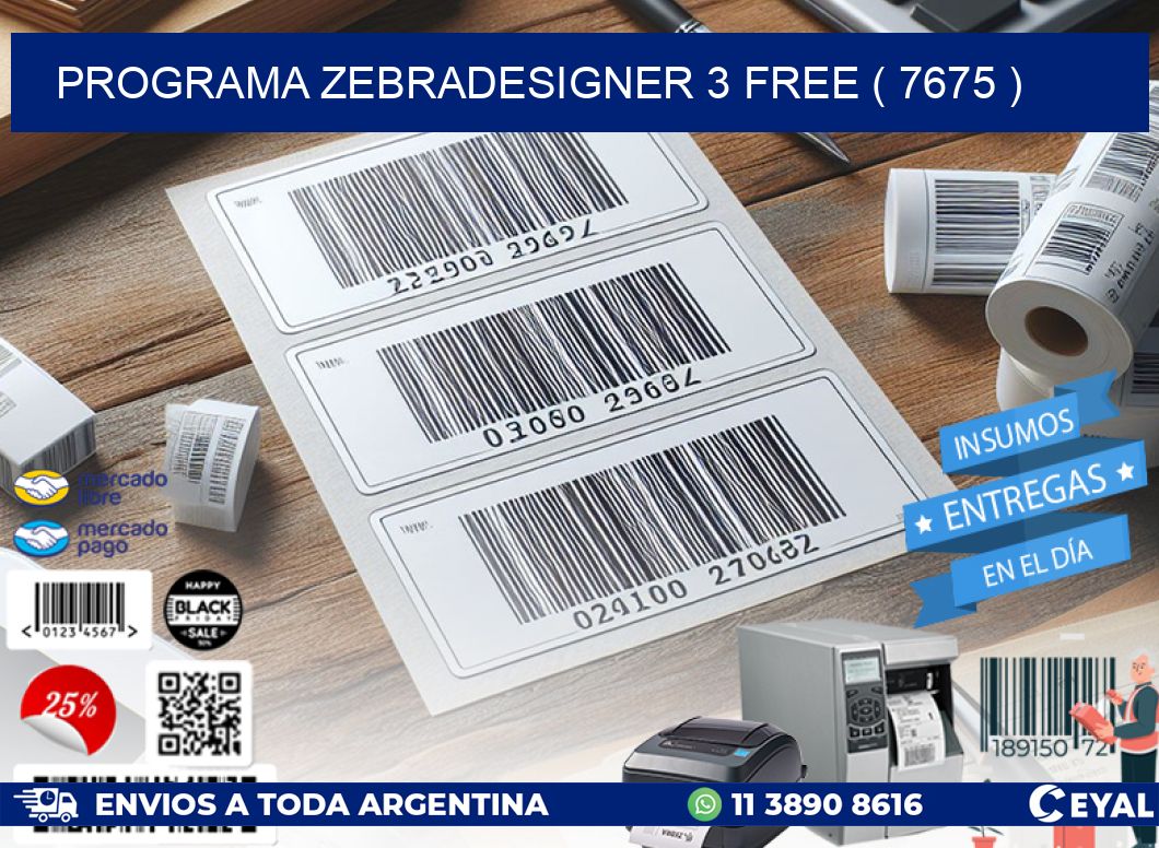PROGRAMA ZEBRADESIGNER 3 FREE ( 7675 )