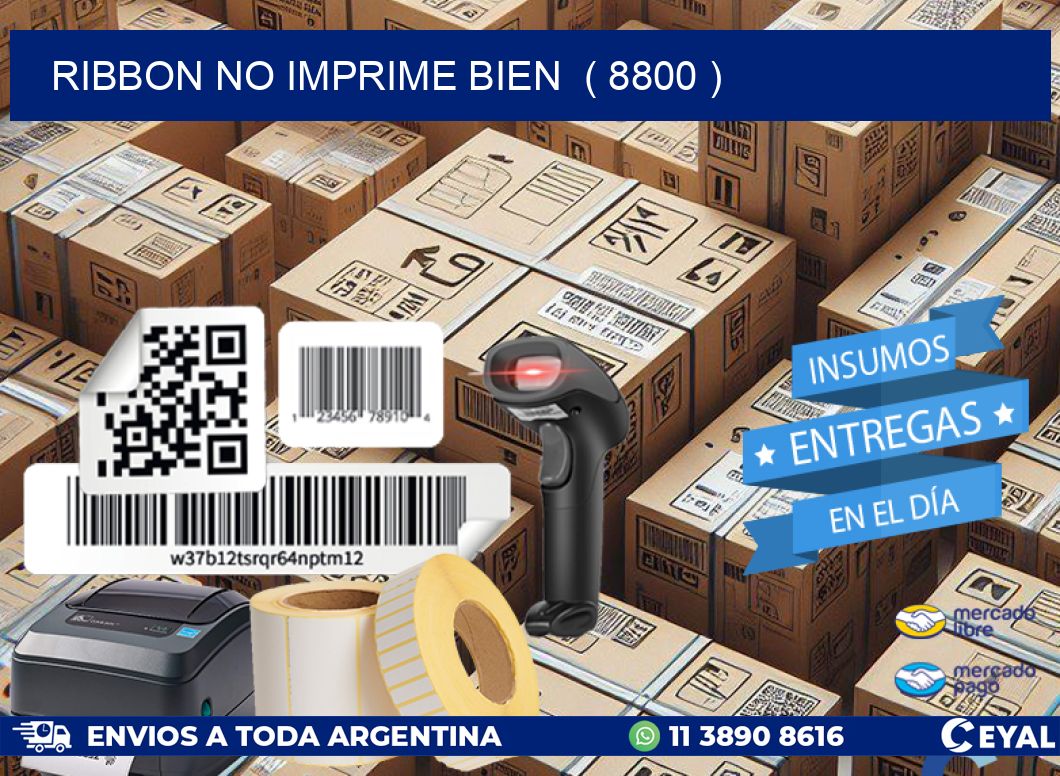 RIBBON NO IMPRIME BIEN  ( 8800 )