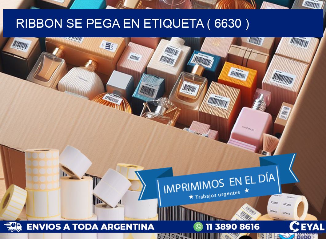 RIBBON SE PEGA EN ETIQUETA ( 6630 )