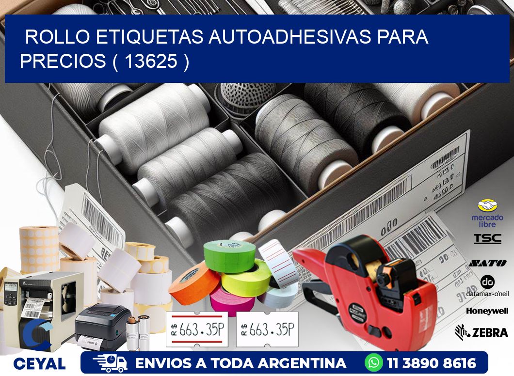 ROLLO ETIQUETAS AUTOADHESIVAS PARA PRECIOS ( 13625 )