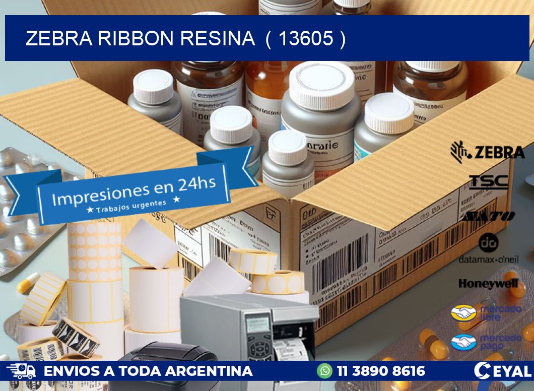 ZEBRA RIBBON RESINA  ( 13605 )