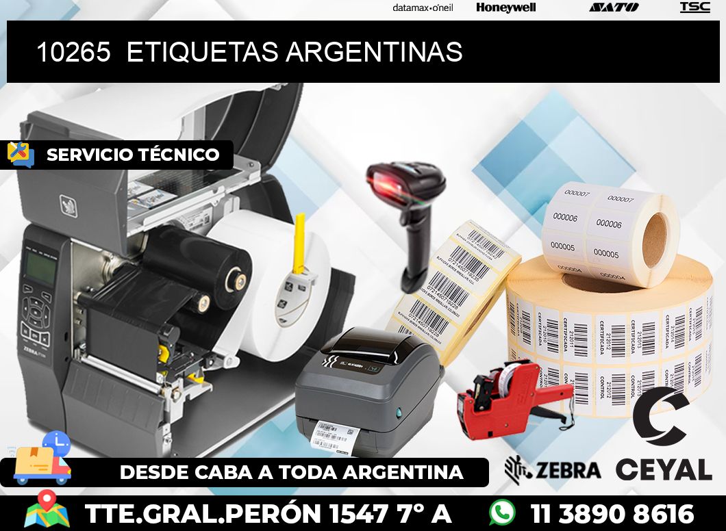 10265  ETIQUETAS ARGENTINAS