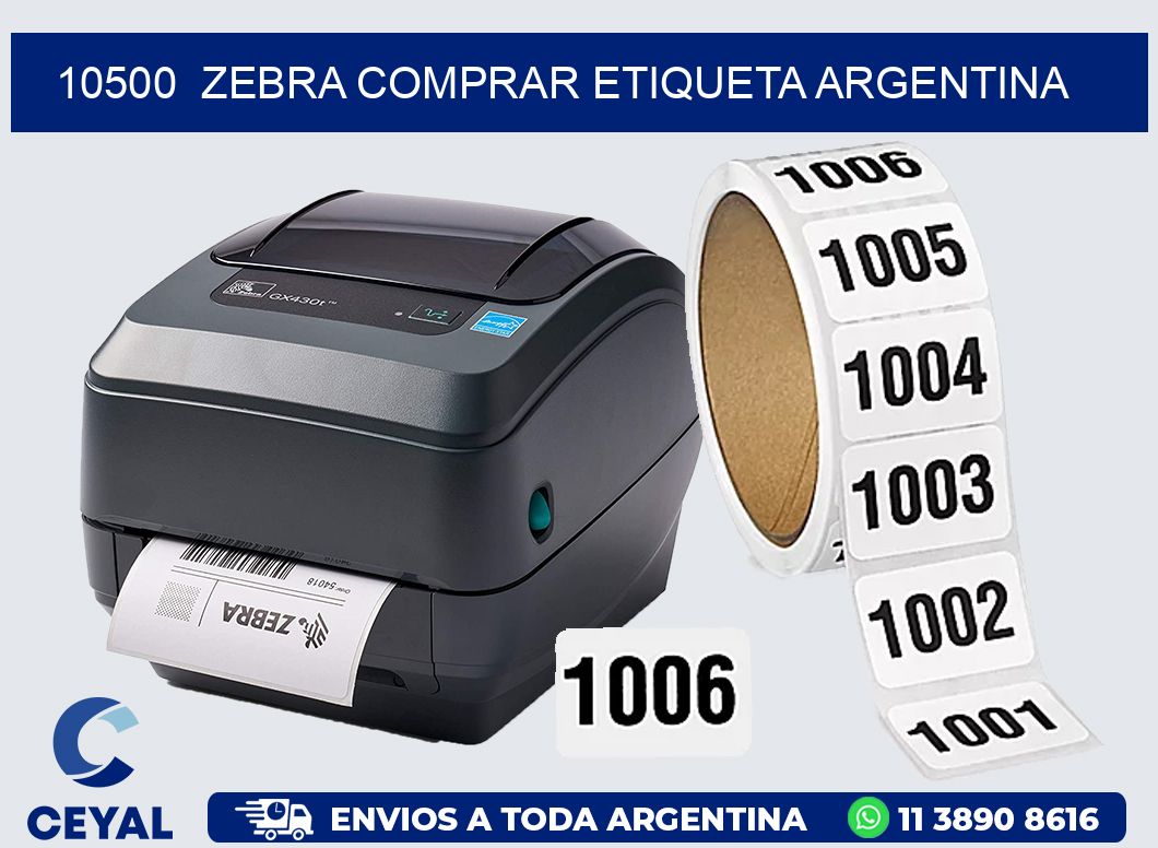 10500  ZEBRA COMPRAR ETIQUETA ARGENTINA
