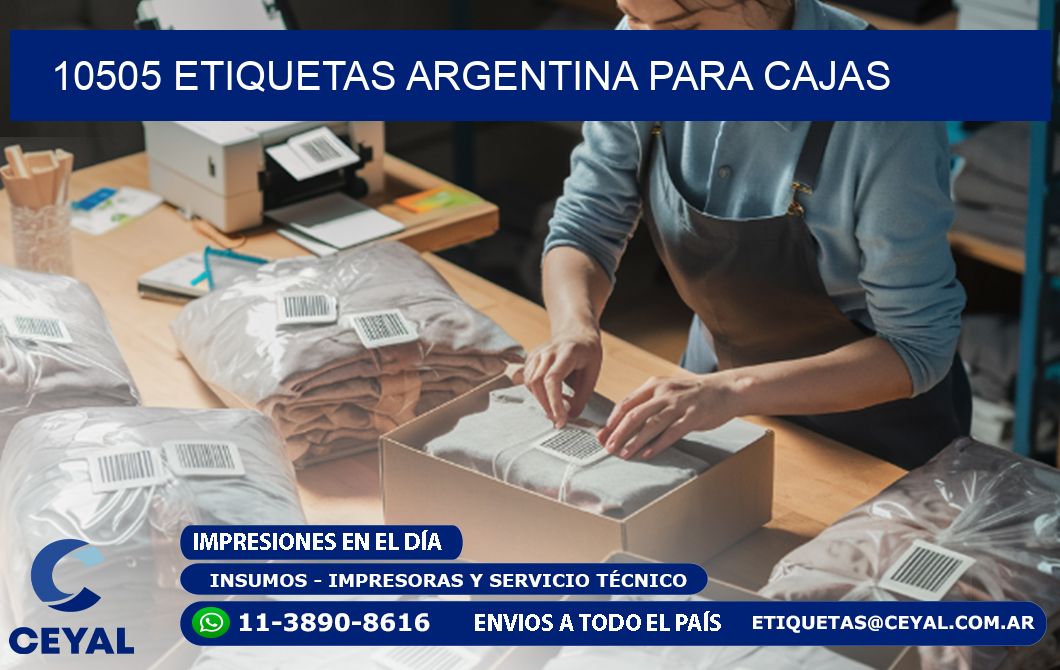 10505 ETIQUETAS ARGENTINA PARA CAJAS