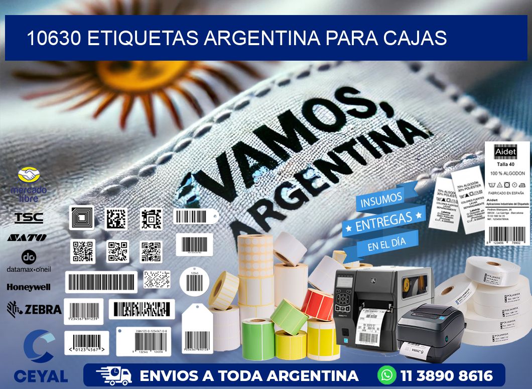 10630 ETIQUETAS ARGENTINA PARA CAJAS