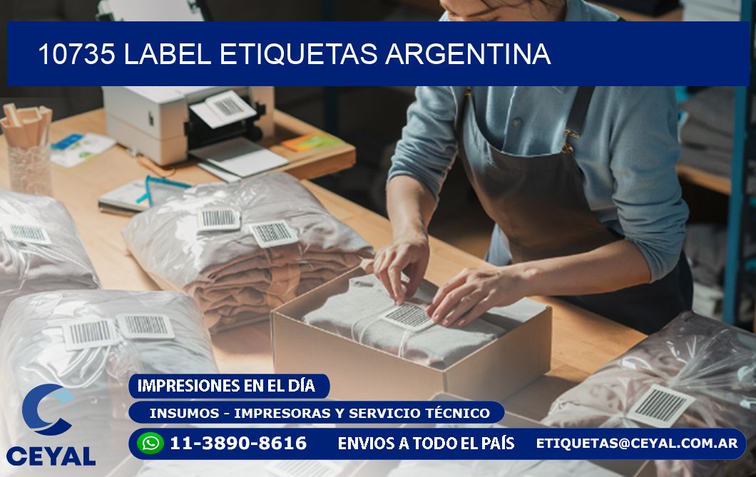 10735 LABEL ETIQUETAS ARGENTINA