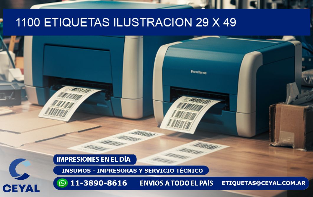 1100 ETIQUETAS ILUSTRACION 29 x 49