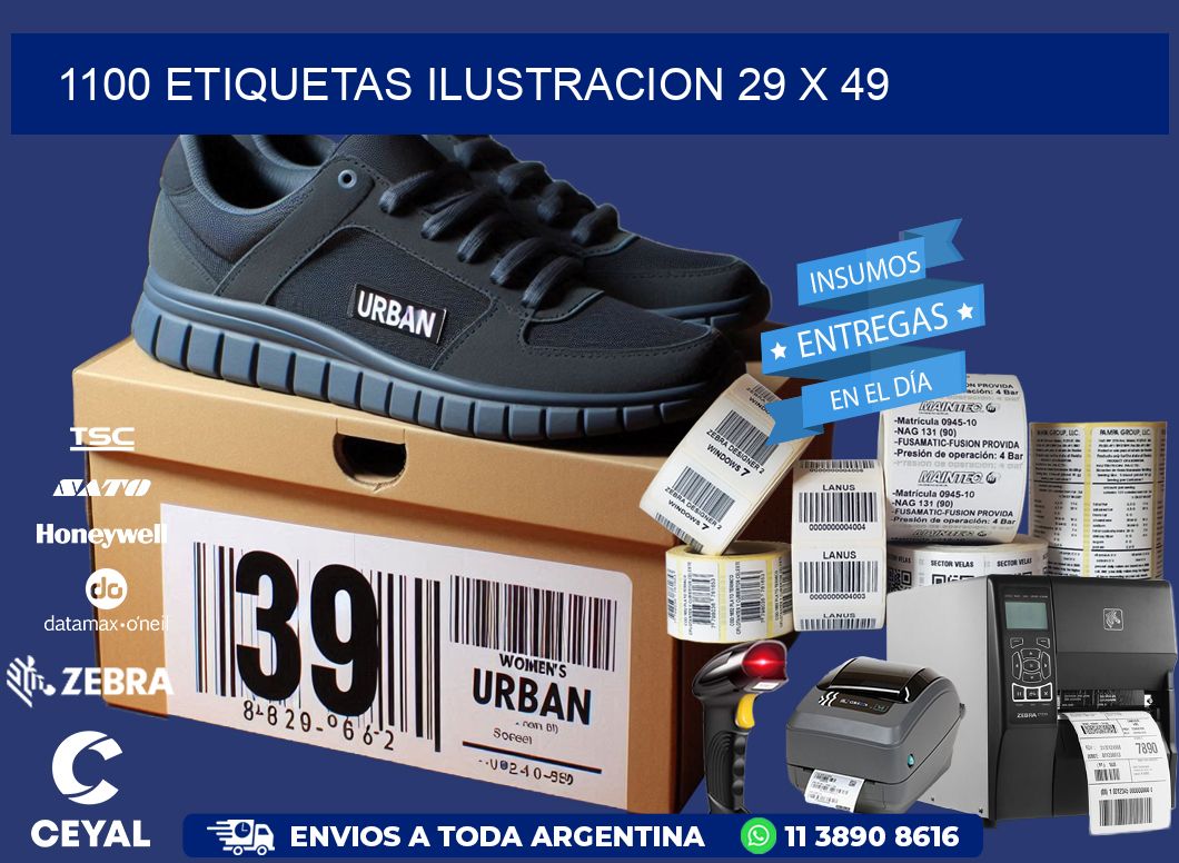 1100 ETIQUETAS ILUSTRACION 29 x 49
