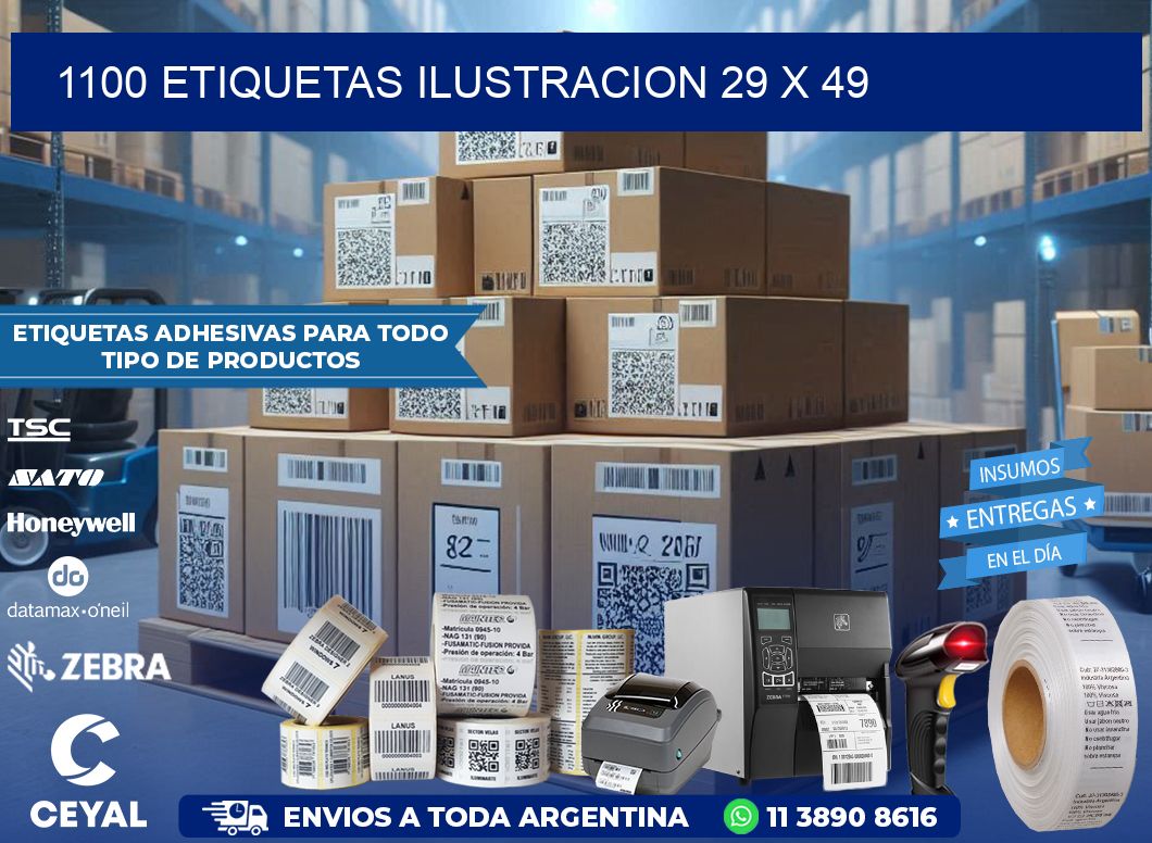 1100 ETIQUETAS ILUSTRACION 29 x 49