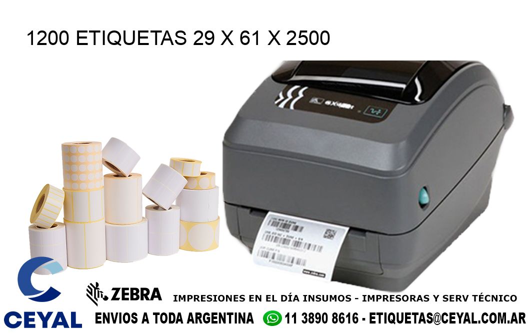 1200 ETIQUETAS 29 x 61 x 2500