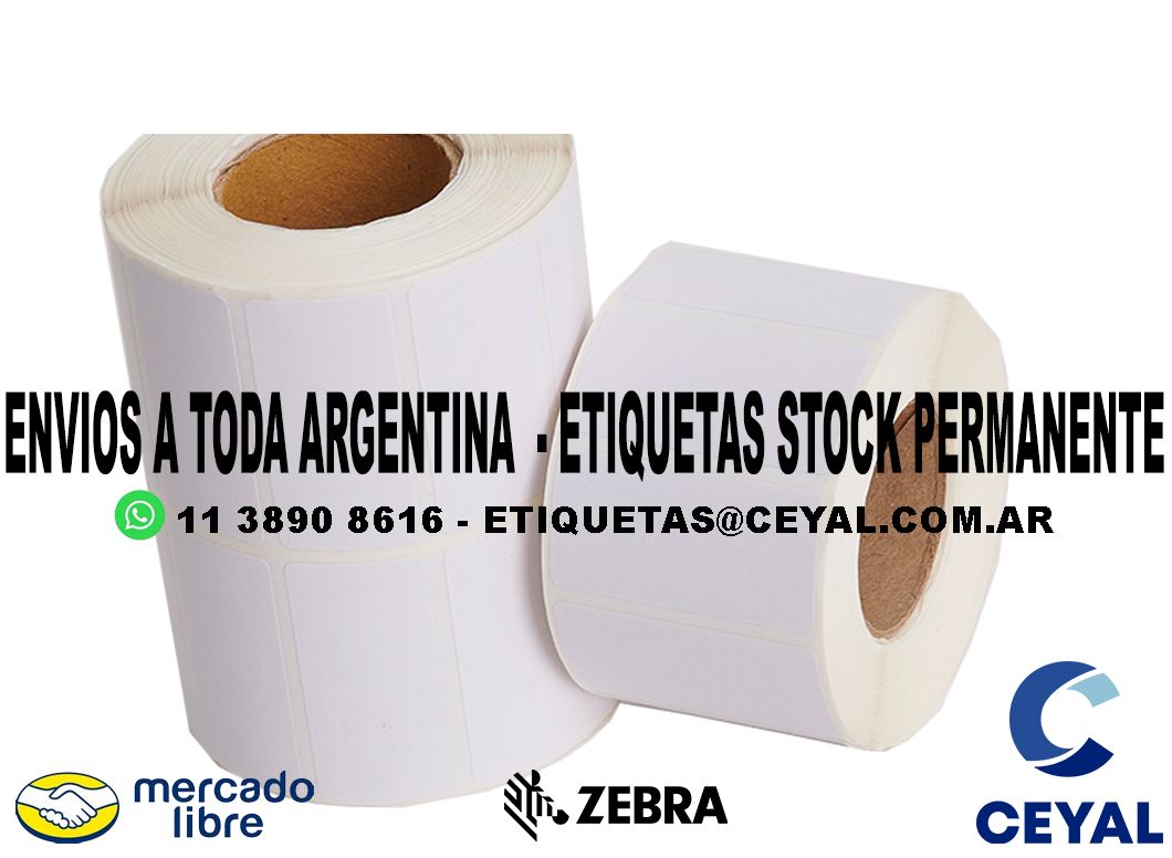 1200 ETIQUETAS TERMICAS 89 x 22