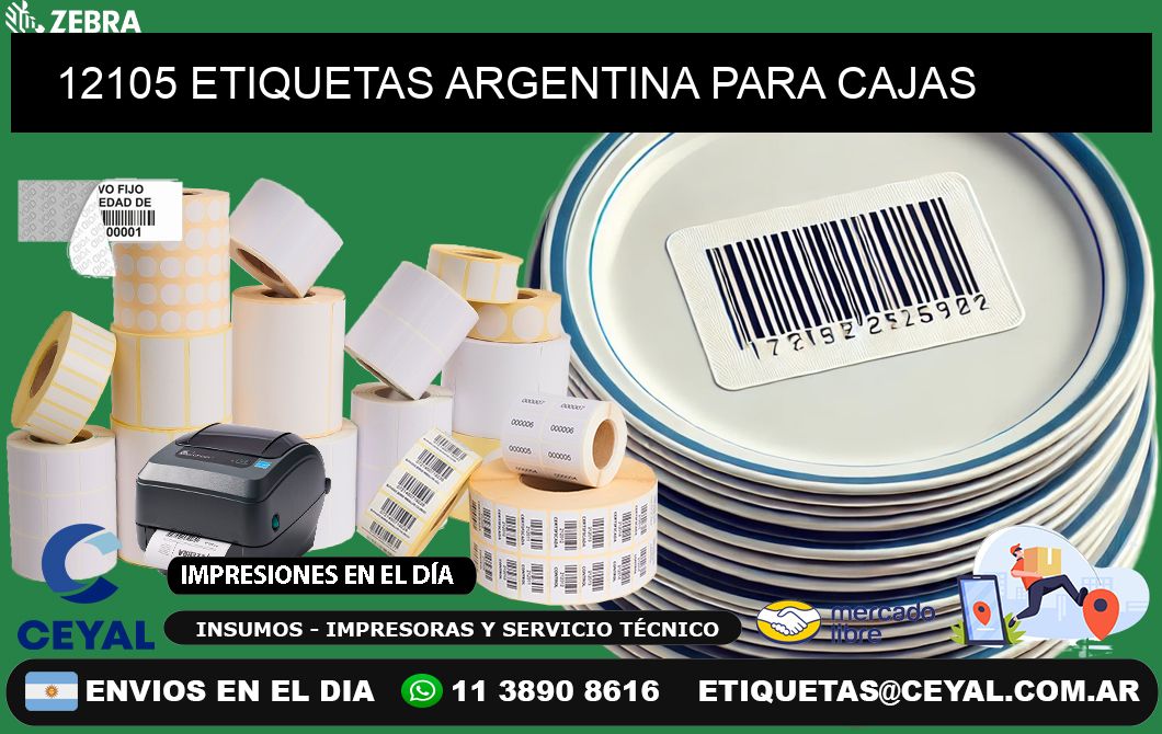 12105 ETIQUETAS ARGENTINA PARA CAJAS