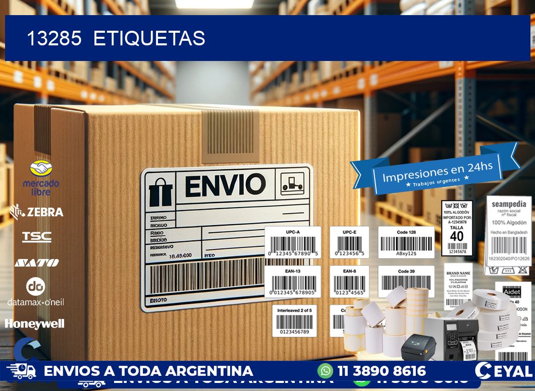 13285  ETIQUETAS