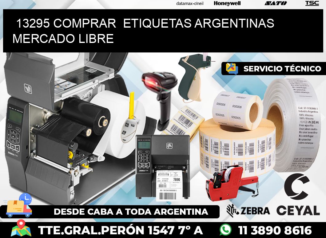13295 COMPRAR  ETIQUETAS ARGENTINAS MERCADO LIBRE