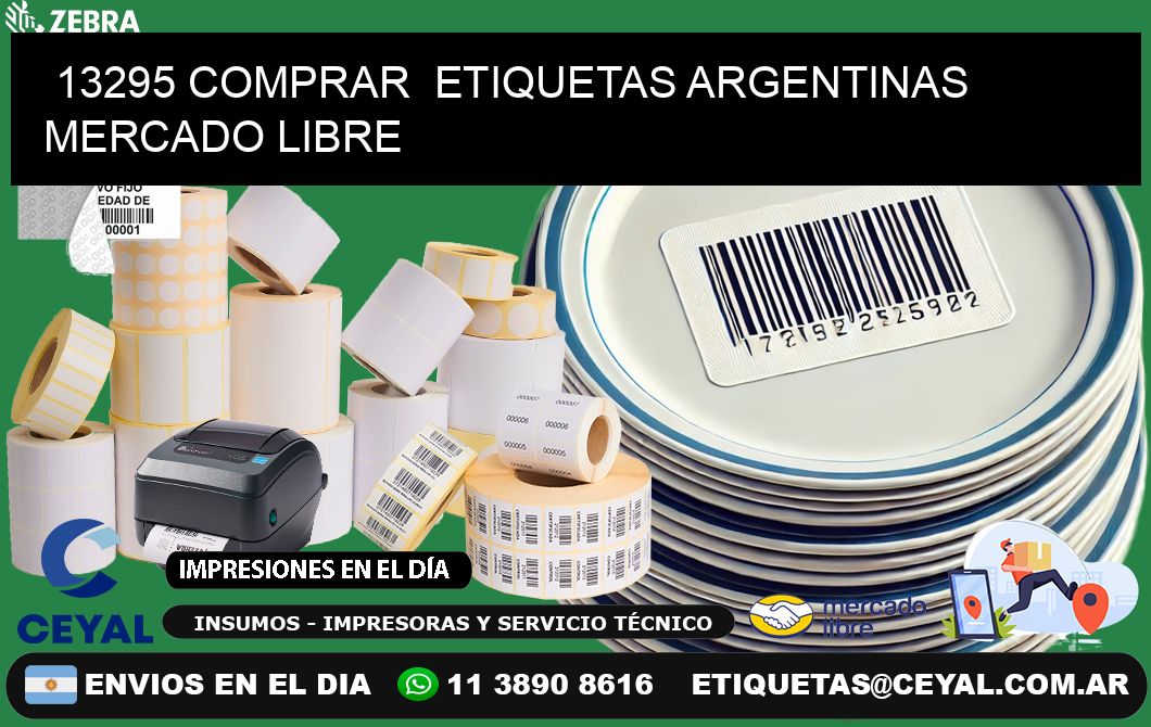 13295 COMPRAR  ETIQUETAS ARGENTINAS MERCADO LIBRE