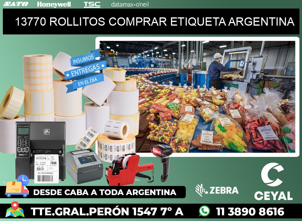 13770 ROLLITOS COMPRAR ETIQUETA ARGENTINA