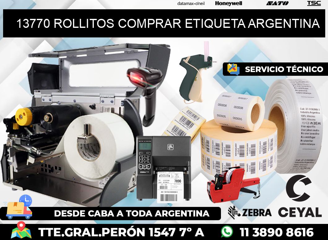 13770 ROLLITOS COMPRAR ETIQUETA ARGENTINA