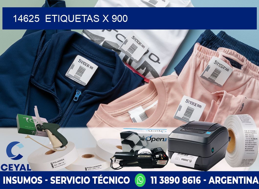 14625  ETIQUETAS X 900