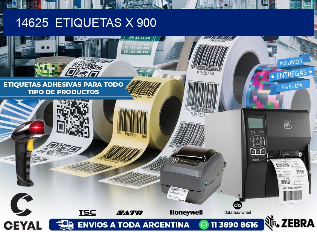 14625  ETIQUETAS X 900