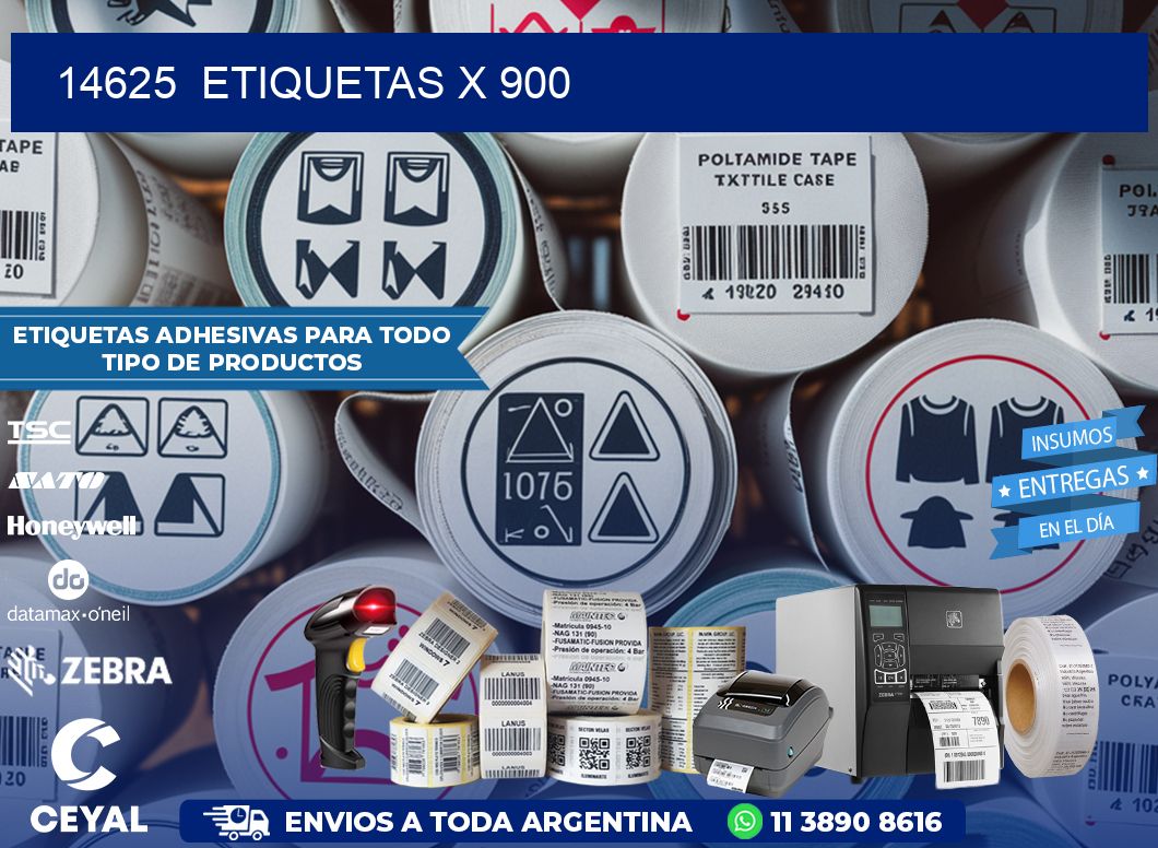 14625  ETIQUETAS X 900