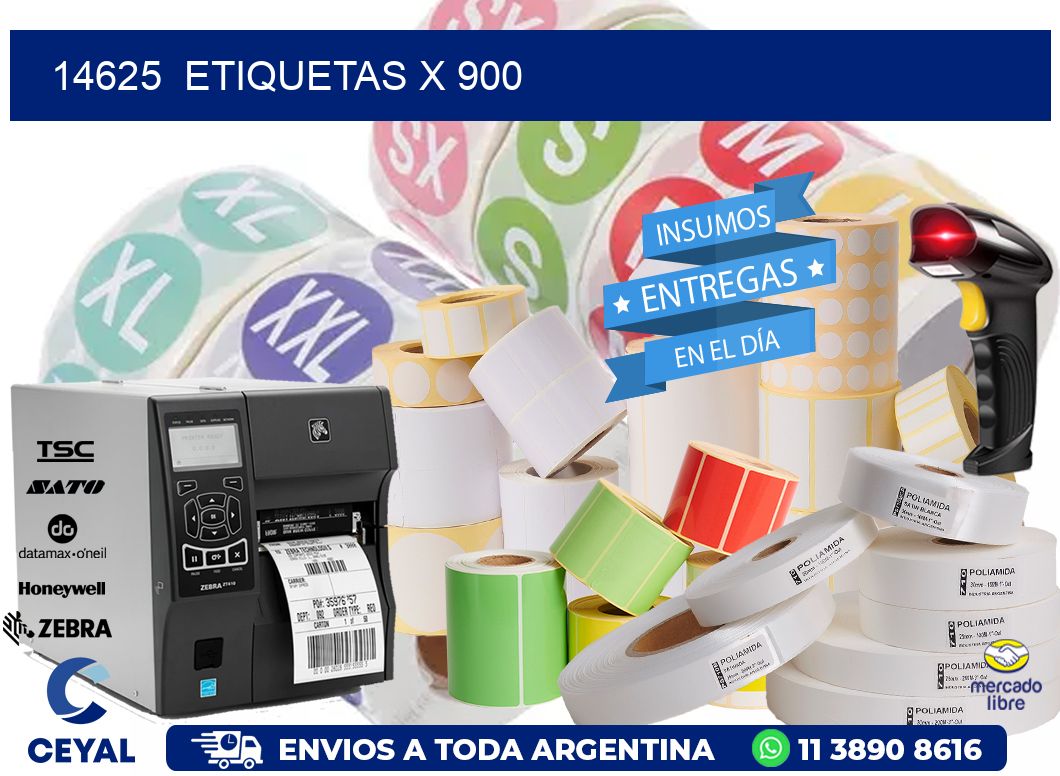 14625  ETIQUETAS X 900