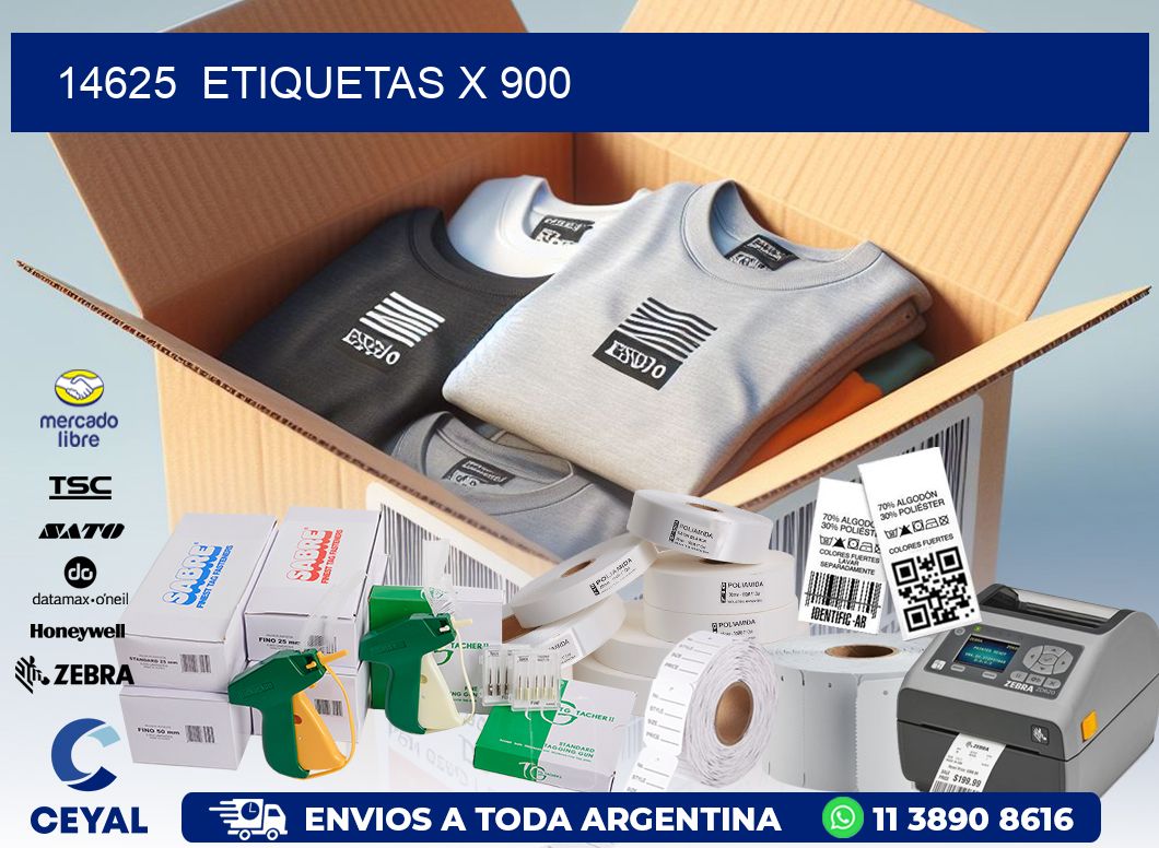 14625  ETIQUETAS X 900