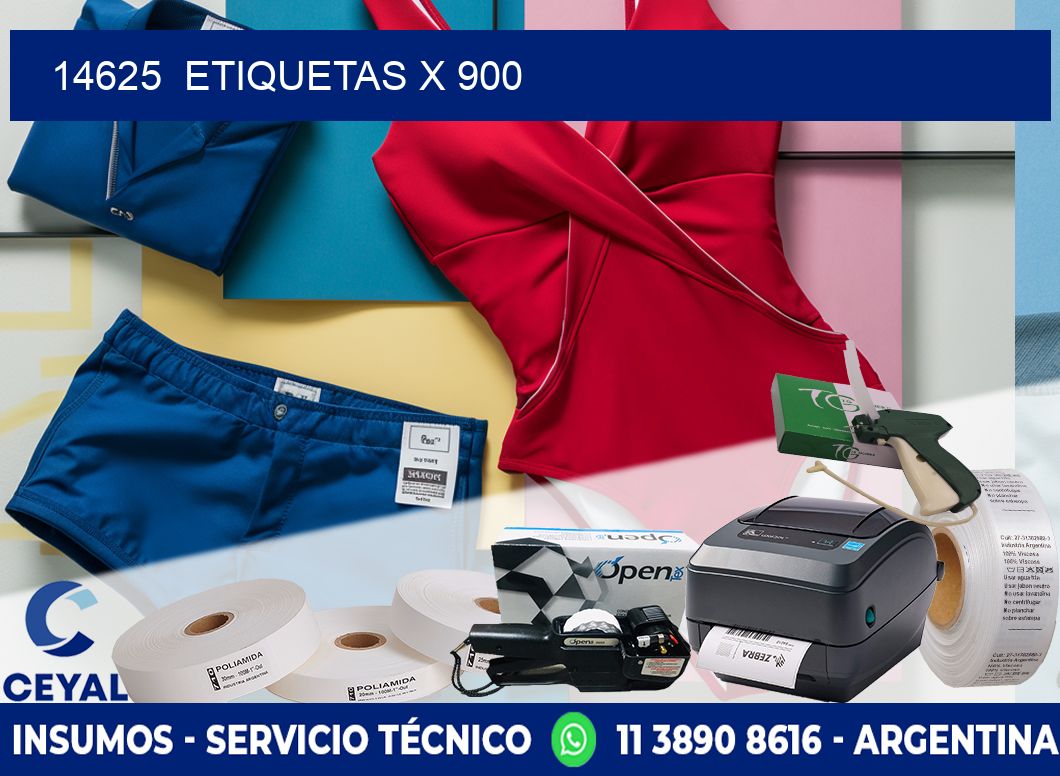14625  ETIQUETAS X 900