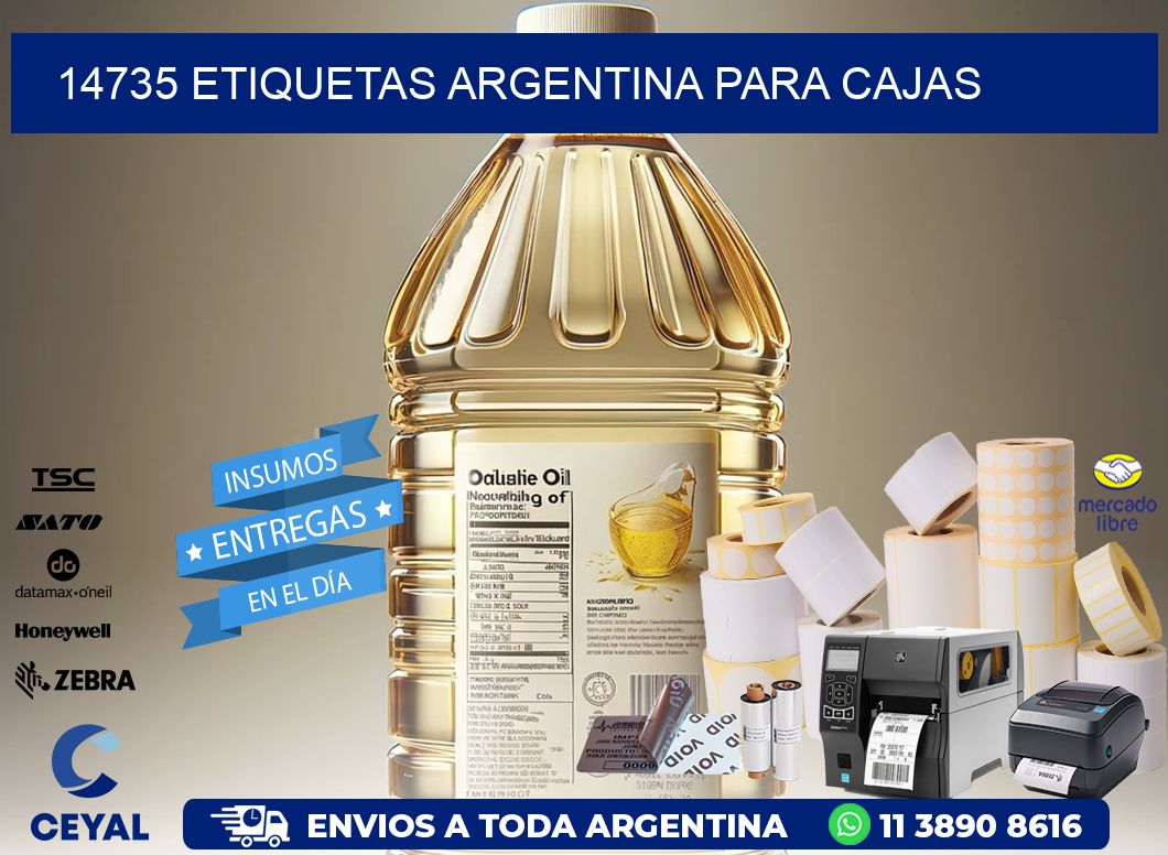 14735 ETIQUETAS ARGENTINA PARA CAJAS