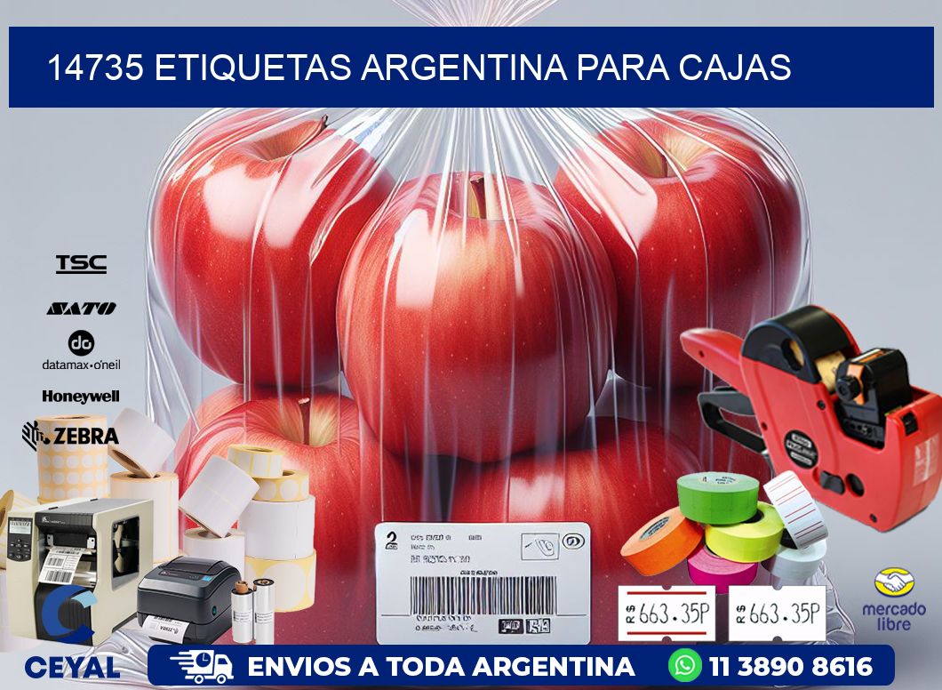 14735 ETIQUETAS ARGENTINA PARA CAJAS