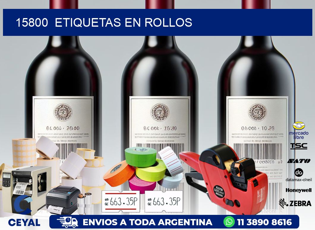 15800  ETIQUETAS EN ROLLOS